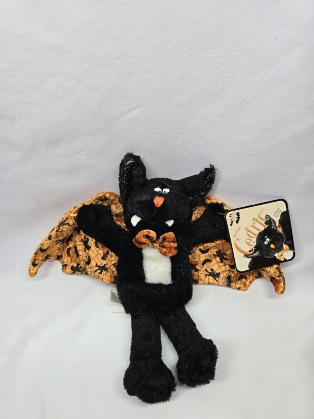 Sears Exclusive Cedric the Vampire Bat plush toy 1990s Halloween Collection